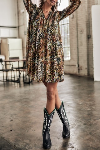 Vestido Juna Yelling - Castanho