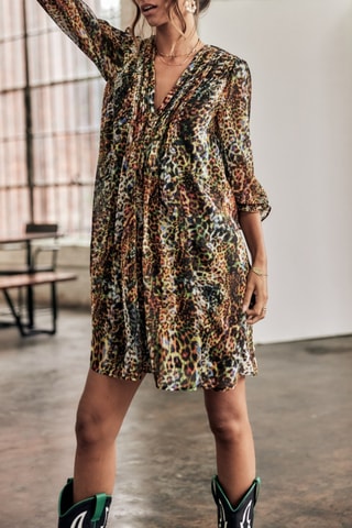 Vestido Juna Yelling - Castanho