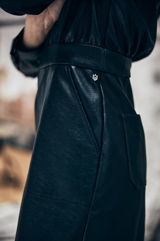 Vestido Saige Biker - Preto