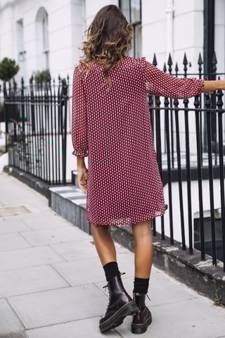 Vestido amplo Juna Peak - Rosa-escuro
