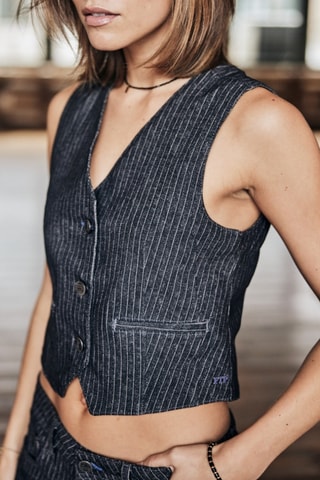 Gilet de costume Gladys SDM - Gris foncé