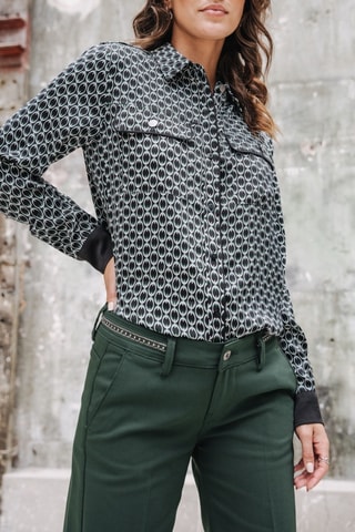 Camisa Clorisse Chain - Preto