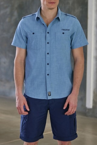 Camisa Glenn Denim - Azul