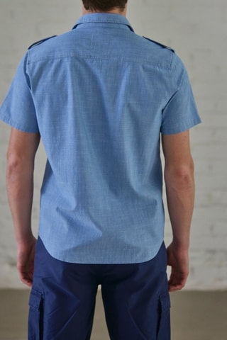 Camisa Glenn Denim - Azul