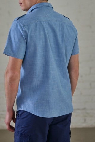 Camisa Glenn Denim - Azul