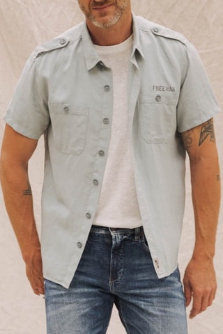 Camisa Glenn Cosy - Azul-cinza