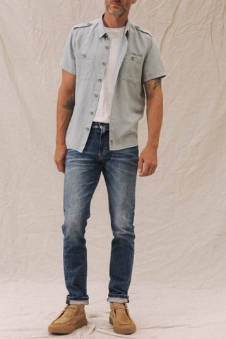 Camisa Glenn Cosy - Azul-cinza