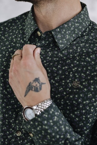 Camisa Yoris Floreal - Verde