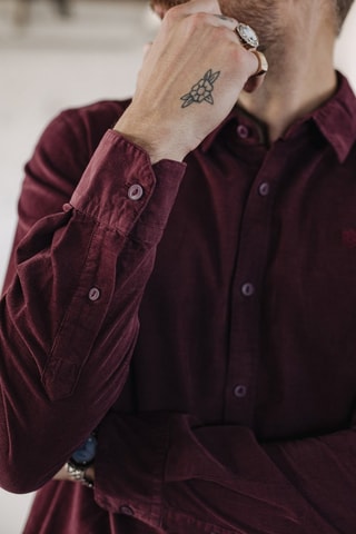 Camisa Yoris Milleraies - Cor-de-vinho