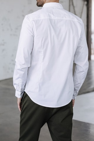 Camisa Yoris Poplin Stretch - Branco