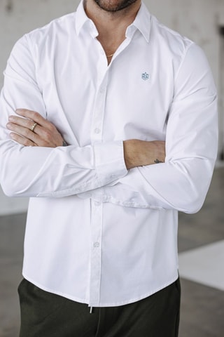 Camisa Yoris Poplin Stretch - Branco
