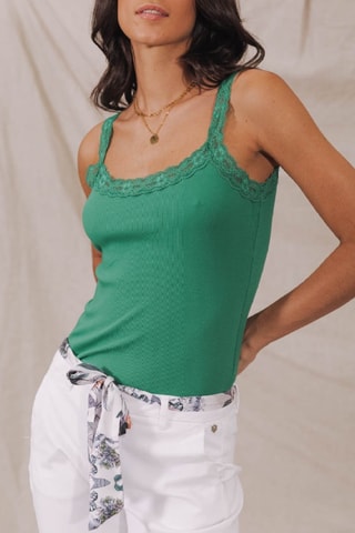 Camisola interior Dansy Rib - Verde