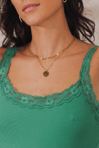 Camisola interior Dansy Rib - Verde