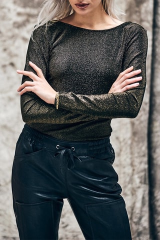 T-shirt Tenessa - Noir et doré