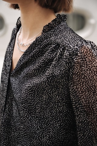 Blusa Boeme Plumetis - Preto