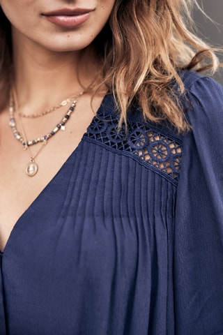 Blusa Tya Plain Color - Azul