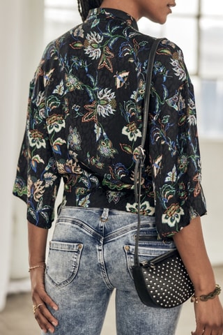 Blusa Triane Florescent - Preto