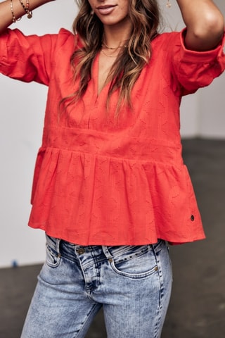 Blusa Telinda Plain Color - Vermelho