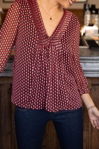 Blusa Kamille Peak - Bordô