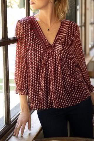 Blusa Kamille Peak - Bordô
