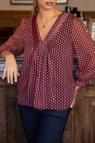 Blusa Kamille Peak - Bordô