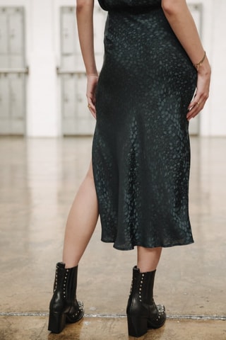 Saia Juvena Jacquard - Azul