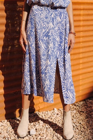 Saia Jaiss Zebrure - Azul