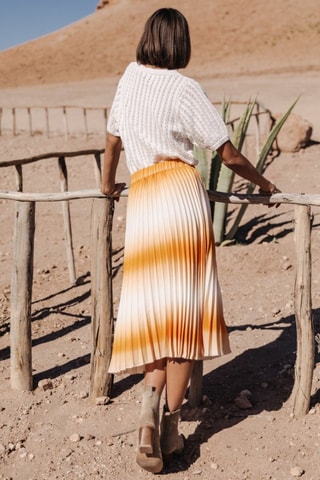 Saia Jeelyne Tie & Dye - Amarelo