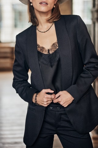 Blazer Stessy Cassico - Preto