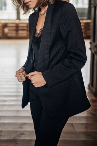 Blazer Stessy Cassico - Preto