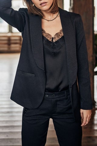 Blazer Stessy Cassico - Preto