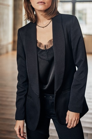 Blazer Stessy Cassico - Preto