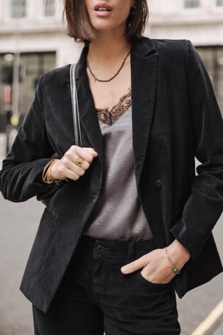Blazer Bernie Velvet - Preto