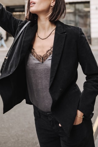 Blazer Bernie Velvet - Preto