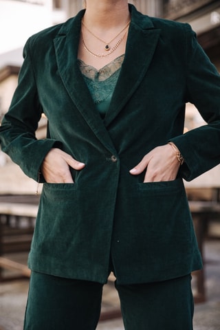 Blazer Bernie Velvet - Verde