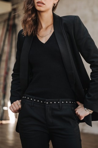 Blazer Stessy Polyneo - Preto