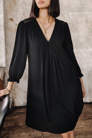 Vestido trapézio - Preto