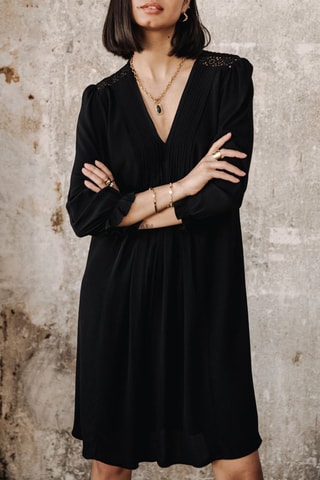 Vestido trapézio - Preto