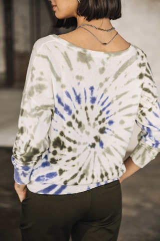 Top tie and dye - Blanc et bleu