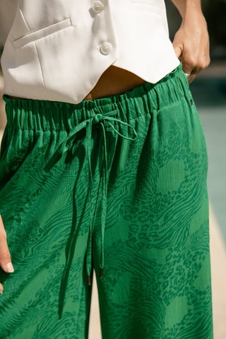 Pantalon palazzo - Vert