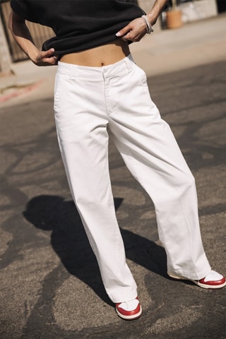 Pantalon wide legs - Blanc