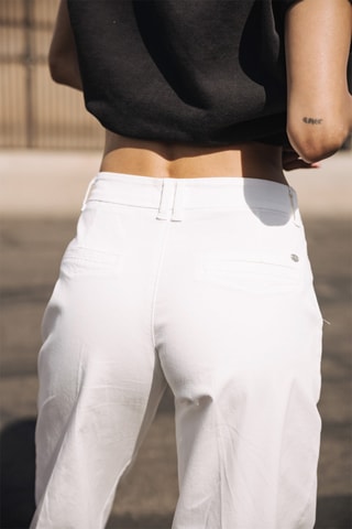 Pantalon wide legs - Blanc