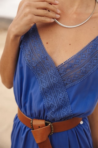 Vestido midi - Azul