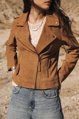 Veste en nubuck - Marron