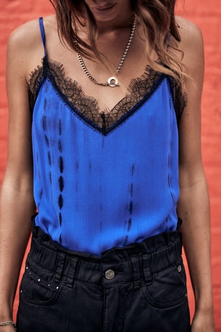 Camisola interior tie and dye - Azul