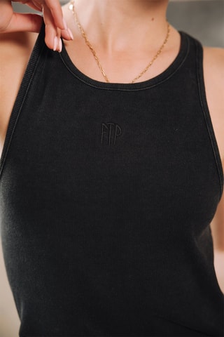 Camisola de alças - Preto