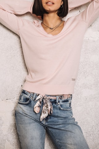 Pull en laine et cachemire - Rose