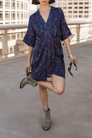 Vestido estilo patinadora - Azul
