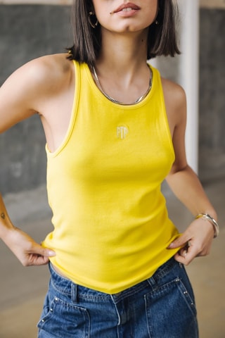 Camisola de alças - Amarelo