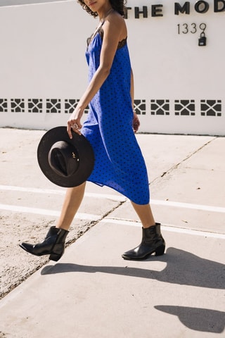 Vestido midi - Azul